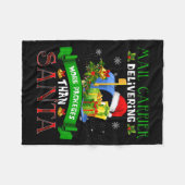 Delivering More Packages Than Santa Funny Stal Wor Fleecedecke (Vorderseite (Horizontal))