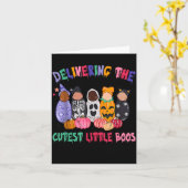 Delivering The Cutest Boos Labor And Delivery Hall Karte (Gelbe Blume)