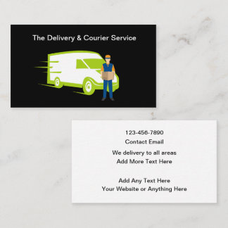 Delivery And Courier Services Business Card Visitenkarte