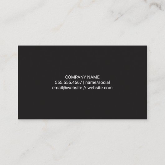 Delivery Courier Visitenkarte (Rückseite)