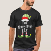 Delivery Driver Elf Group Christmas Pajama Party T-Shirt (Vorderseite)