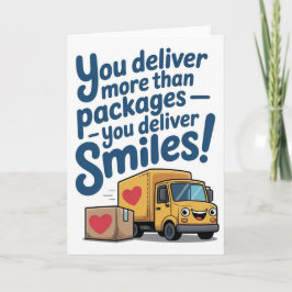 Delivery Driver Thank You Card Karte