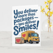 Delivery Driver Thank You Card Karte (Gelbe Blume)