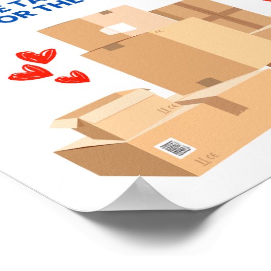 Delivery Driver Thank You Sign Poster (Ecke)