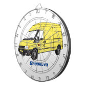 Delivery van illustration  dartscheibe (Vorderseite rechts)