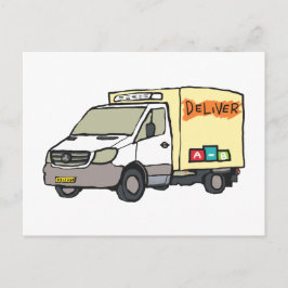 Delivery Van Postkarte