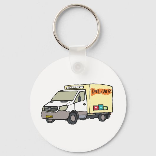 Delivery Van Schlüsselanhänger (Vorderseite)