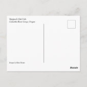 Dell Falls, Columbia River Gorge oder Po Postkarte (Rückseite)