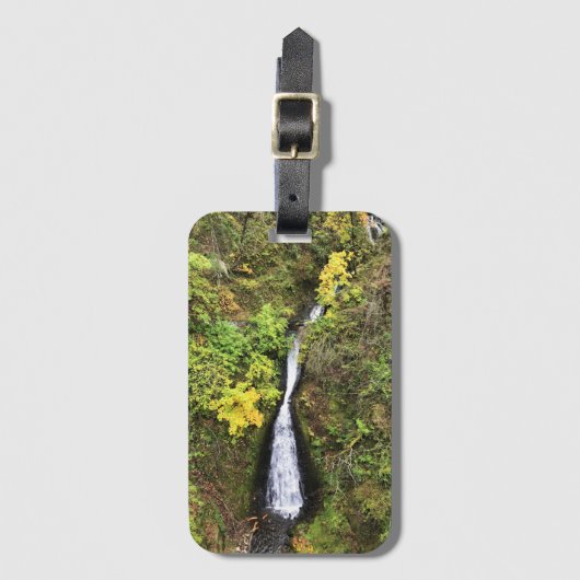 Dell Falls, Columbia River Gorge, OR Gepäckanhänger (Vorderseite Vertikal)