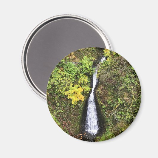 Dell Falls, Columbia River Gorge, OR Magnet (Vorderseite/Rückseite)