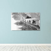 Dell von Shepherd auf Columbia River Fotograf 2 Leinwanddruck (Insitu (Holzboden))