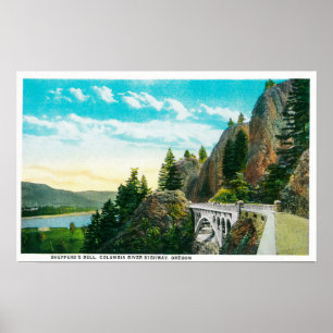 Dell von Shepperd auf dem Columbia River Poster
