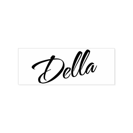Della name cursive dekorative Skript-Schriftart Gummistempel (Prägung)