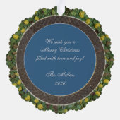 Della Robbia Jungfrau der Lilies Fruits Christmas Ornament Karte (Rückseite)