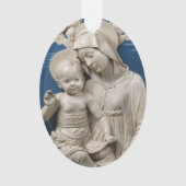 Della Robbia Lehman Madonna and Child Blue White Ornament (Vorderseite)