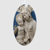 Della Robbia Lehman Madonna and Child Blue White Ornament (Vorderseite)