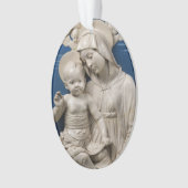 Della Robbia Lehman Madonna and Child Blue White Ornament (Vorderseite)