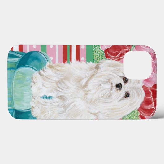 Della Rose Maltese Case-Mate iPhone Hülle (Rückseite (Horizontal))