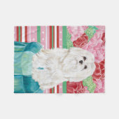 Della Rose Maltese Fleecedecke (Vorderseite (Horizontal))