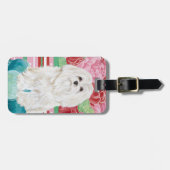 Della Rose Maltese Gepäckanhänger (Vorderseite horizontal)