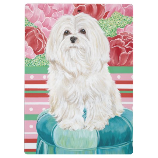 Della Rose Maltese Klemmbrett (Rückseite)