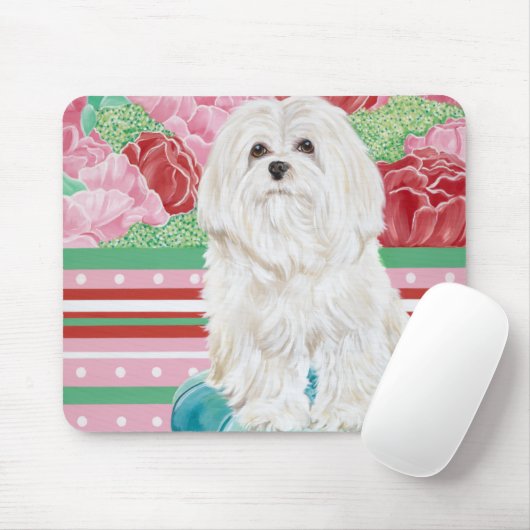 Della Rose Maltese Mousepad (Mit Mouse)