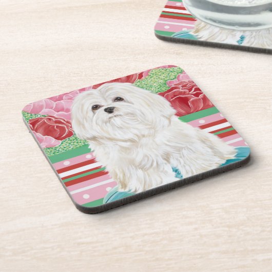 Della Rose Maltese Untersetzer (Linke Seite)