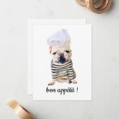 DELLALAFRENCH BON APPETIT! MITTEILUNGSKARTE (Vorderseite/Rückseite Beispiel)