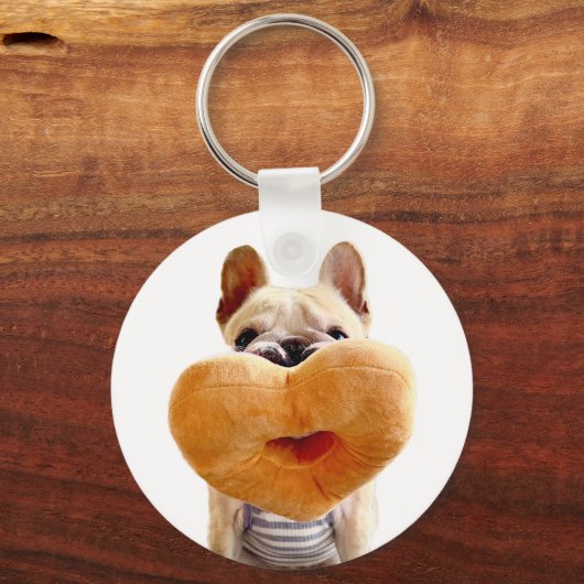 Dellalafrench Heart Donut Schlüsselanhänger ! (Vorderseite)