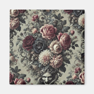 🩸 Dellamorte Dellamore - Gothic Floral Design Magnet