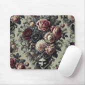 🩸 Dellamorte Dellamore - Gothic Floral Design Mousepad (Mit Mouse)