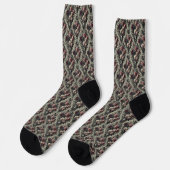 Dellamorte Dellamore - Gothic Viktorianisch Deliri Socken (Linkes Detail)