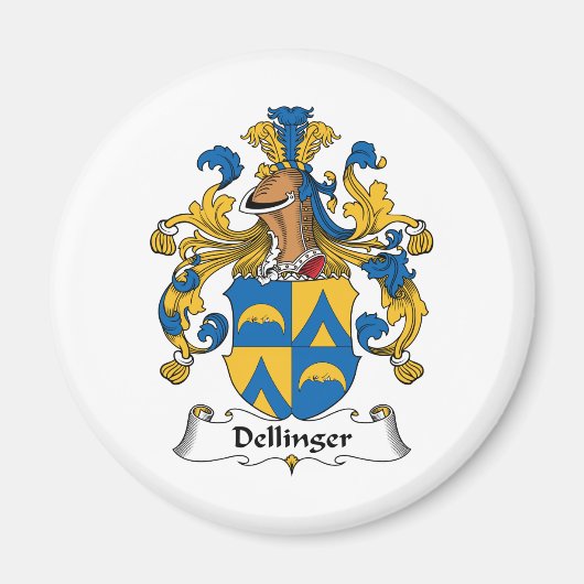 Dellinger Familienwappen Magnet (Vorne)
