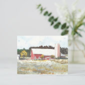 Dells Barn Postkarte (Stehend Vorderseite)