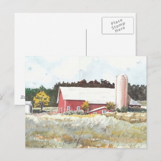 Dells Barn Postkarte (Vorne/Hinten)