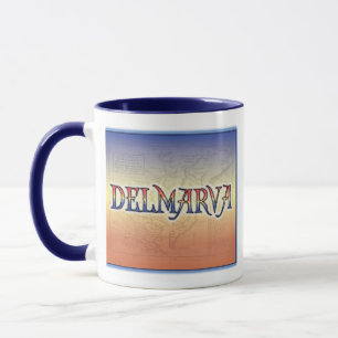 DelMarVa Antique Karte Tasse