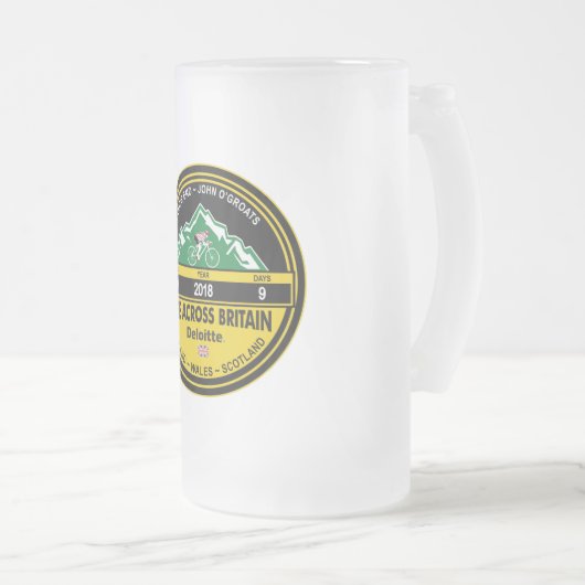 Deloitte REITEN ÜBER GROSSBRITANNIEN 2018 Mattglas Bierglas (VorderseiteRechts)