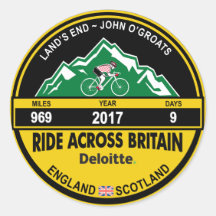 Deloitte RIDE ACROSS BRITAIN 2017 Aufkleber