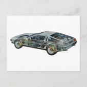 DeLorean Postkarte (Vorderseite)