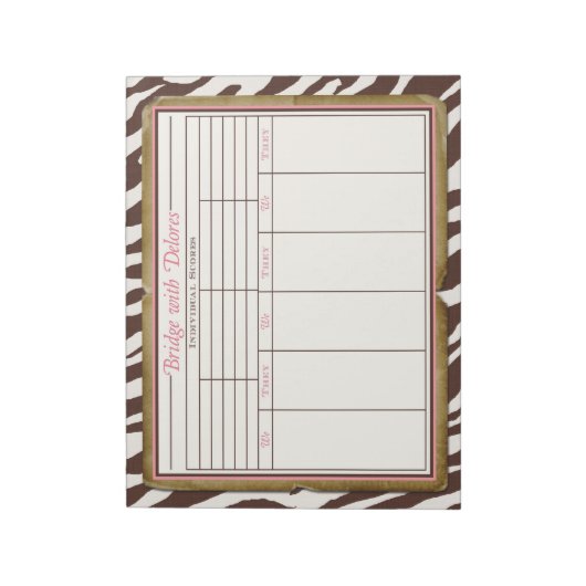 Delores' Bridge Notepad Notizblock (Rotiert)