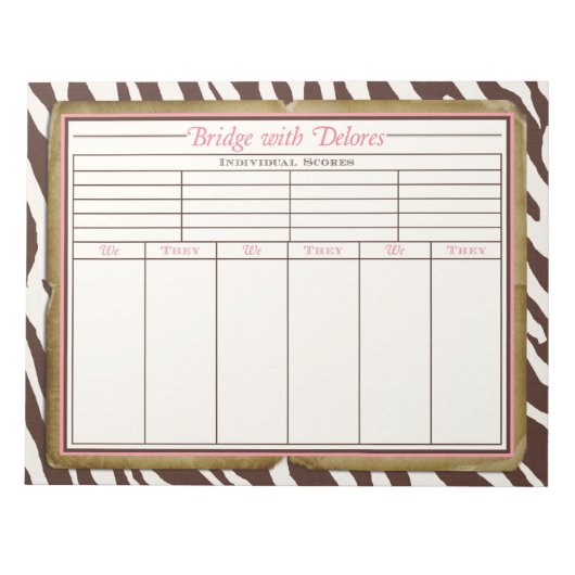 Delores' Bridge Notepad Notizblock (Vorderseite)