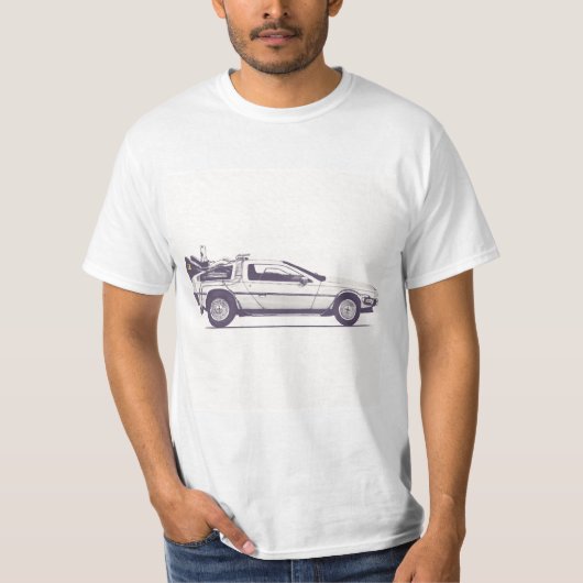Delorian de volviendo al futuro T-Shirt (Vorderseite)