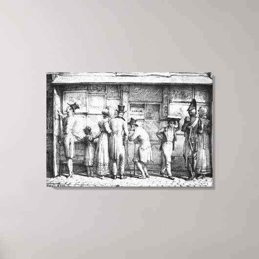 Delpech's Lithographic Print Shop, c.1818 Leinwanddruck (Vorderseite)