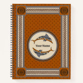 Delphi Dolphin Dive: Minoan Fresco Notizblock (Vorderseite)