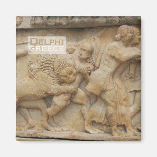 Delphi Greece Siphnian Souvenir Kühlschrankmagnet (Vorne)