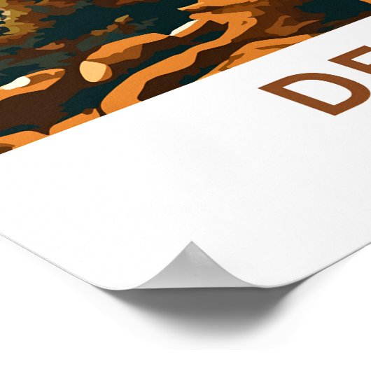 Delphi Greece Travel Print Poster (Ecke)