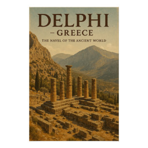 Delphi — Griechenland, Der Nabel der antiken Welt. Poster