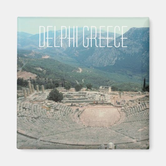 Delphi Griechenland Foto Travel Souvenir Kühlschra Magnet (Vorne)