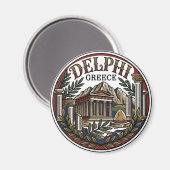 Delphi Griechenland Magnet (Vorderseite/Rückseite)