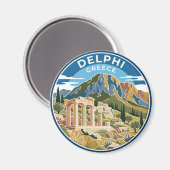 Delphi Griechenland Magnet (Vorderseite/Rückseite)